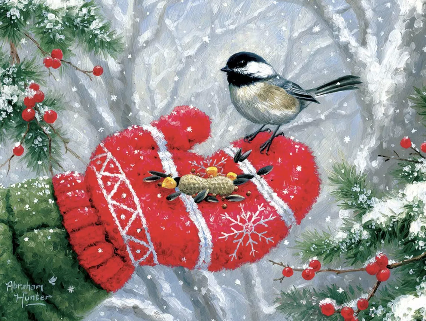 SUNSOUT Winter Encounter - puzzle de 300 XXL pièces