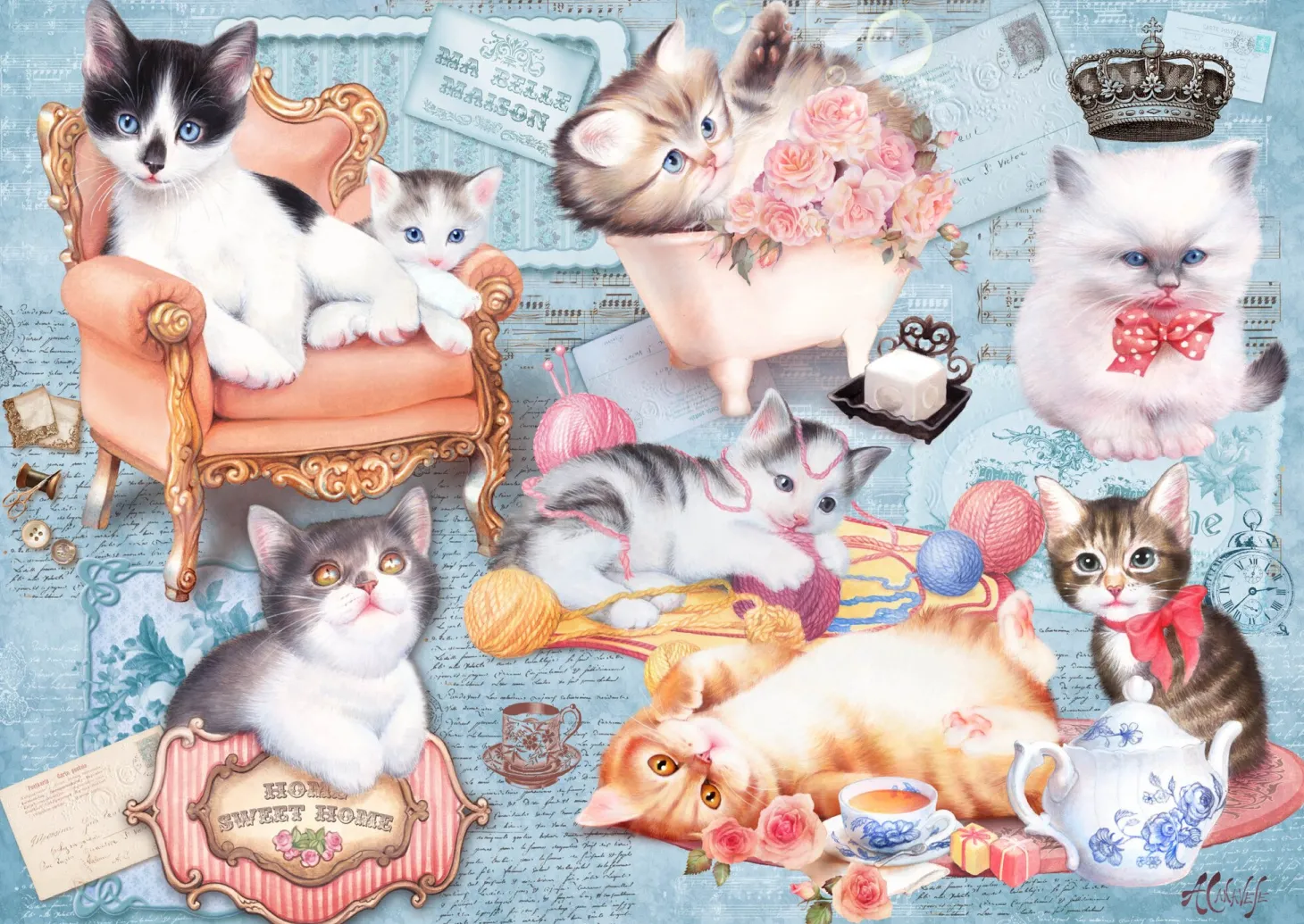 Tucker's Fun Factory Home Sweet Home - puzzle de pièces 100XL
